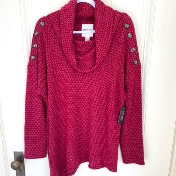 NWT New York Laundry Tunic, Sz 1X - Picture 1 of 3
